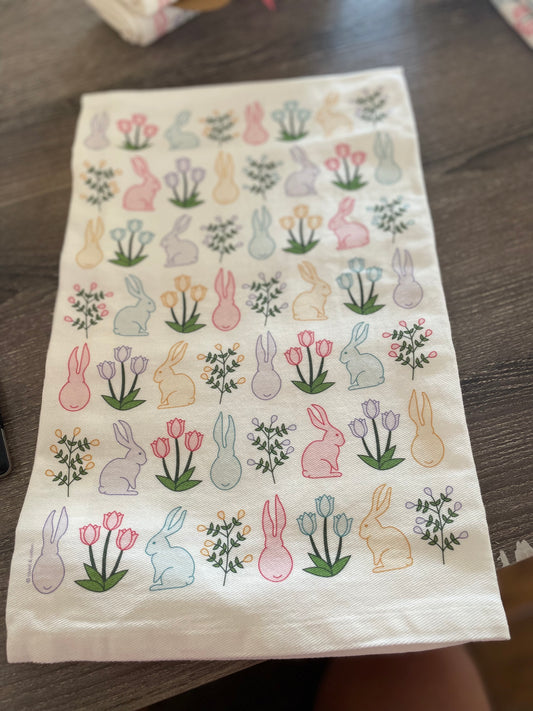 Decorative Hand Towel - Bunny Garden